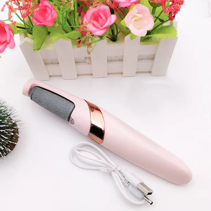 Rechargeable electric callus remover which comes with a charger for your beautiful feet
