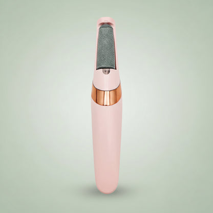 Pink electric callus remover for confident feet while wearing sandals